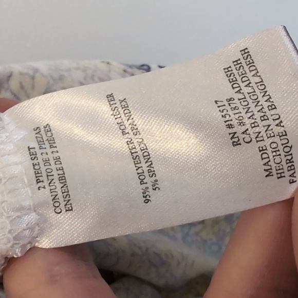 3/$20 Picapino Floral Dress Girls Size 10 Pink Yellow Short Sleeve + Scrunchie - Picture 9 of 11